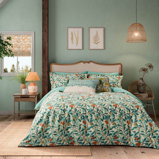 Abrutus Bedding Set, Turquoise Turquoise