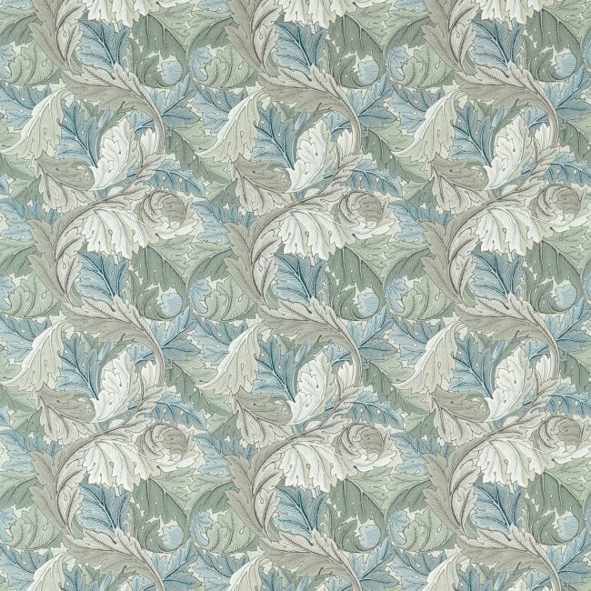 Acanthus Outdoor Fabric Mineral Blue/Linen