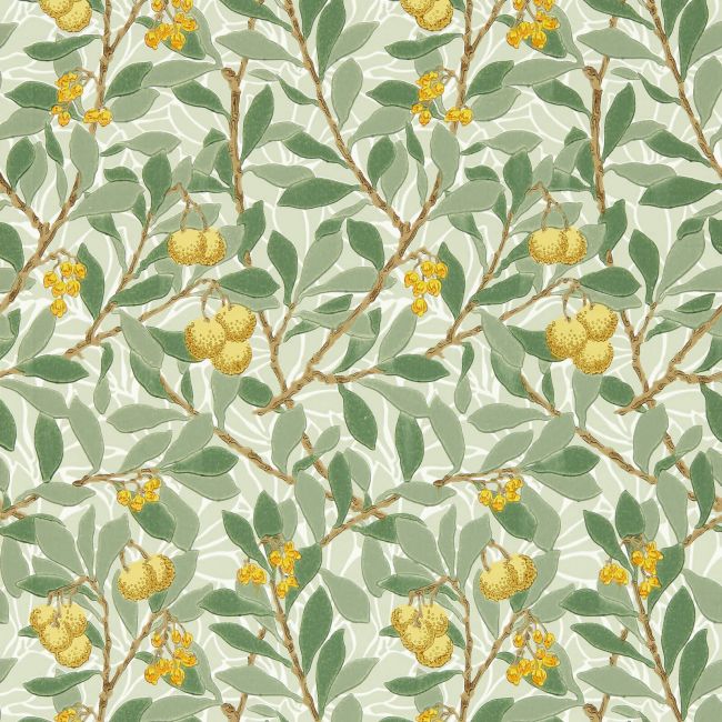 Arbutus Wallpaper Sage/Lemon