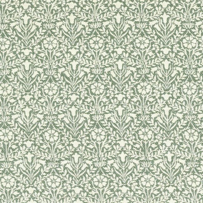 Bellflowers Weave Fabric Seagreen