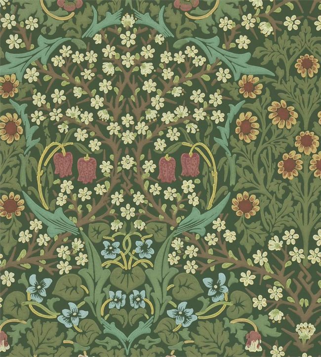 Blackthorn Wallpaper Green