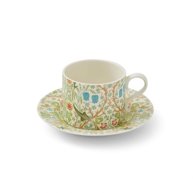 Blackthorn Teacup & Saucer, Green Green