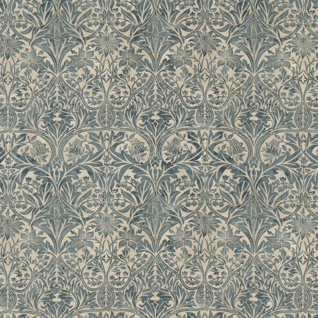 Bluebell Fabric Seagreen/Vellum