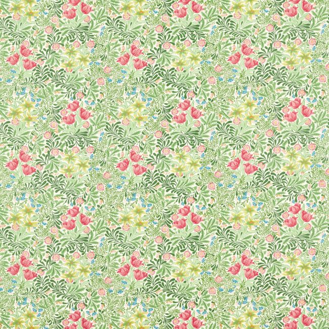 Bower Fabric Boughs Green/Rose