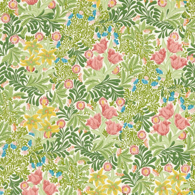 Bower Wallpaper Boughs Green/Rose