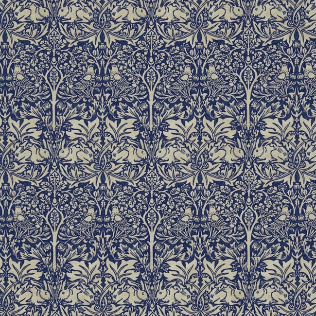 Brer Rabbit Fabric Indigo/Vellum