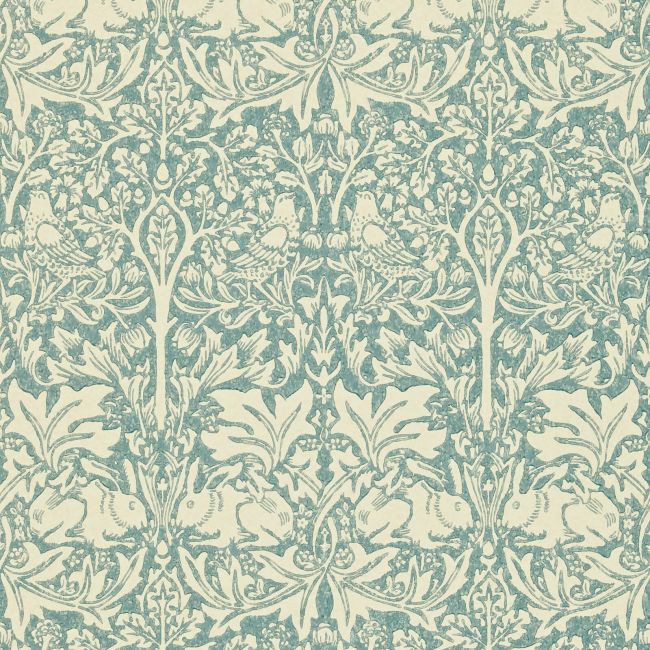 Brer Rabbit Wallpaper Slate/Vellum