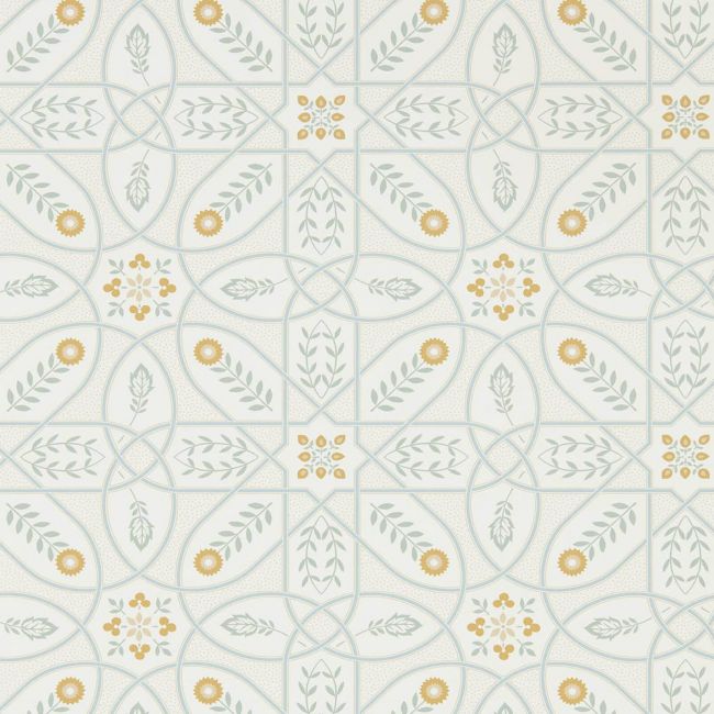 Brophy Trellis Wallpaper Ivory Sage