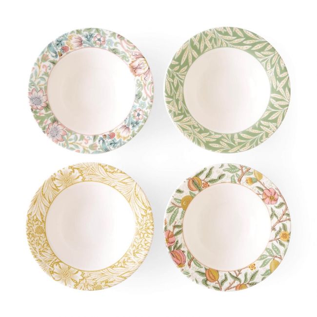 Cereal Bowls Set of 4, Multi Multi