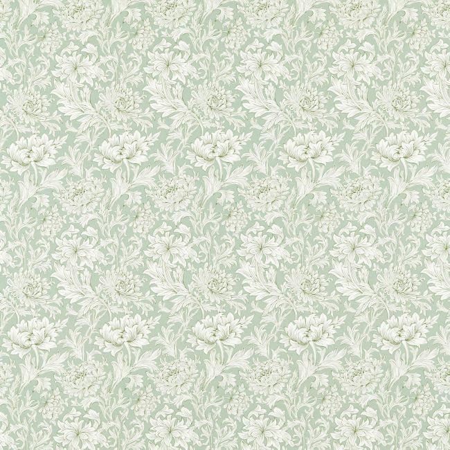 Chrysanthemum Toile Fabric Willow