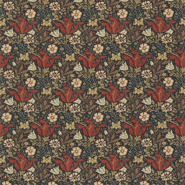 Compton Fabric Faded Terracotta/Multi