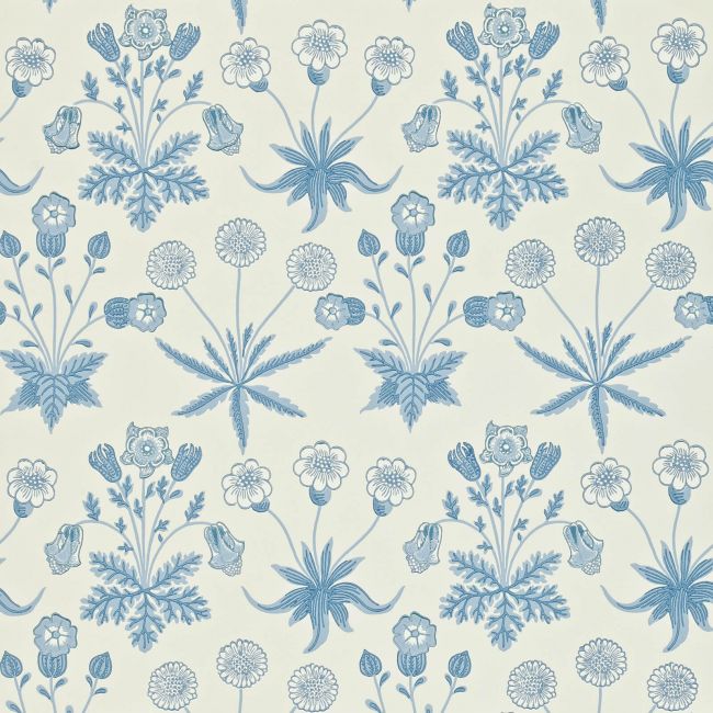 Daisy Wallpaper Blue/Ivory