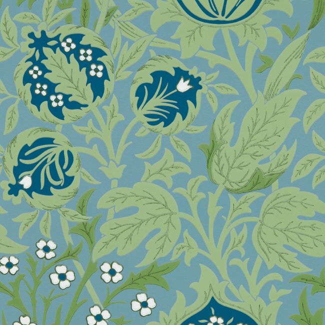 Elmcote Wallpaper Dearle Blue