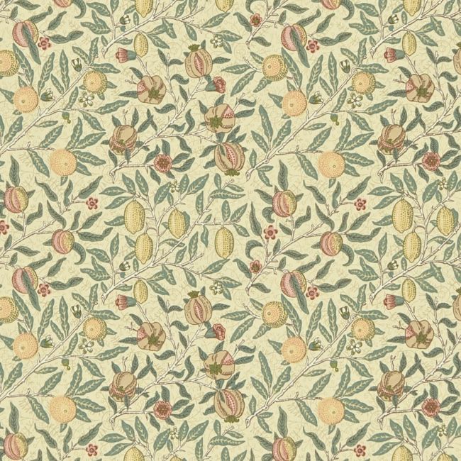 Fruit Minor Fabric Ivory/Teal