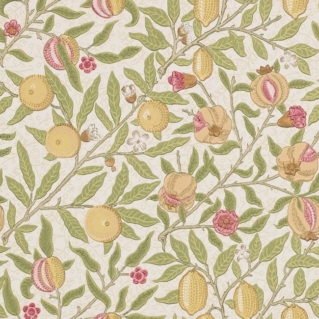 Fruit Wallpaper Limestone/Artichoke