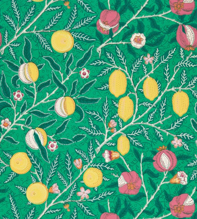 Fruit Wallpaper Tangled Green