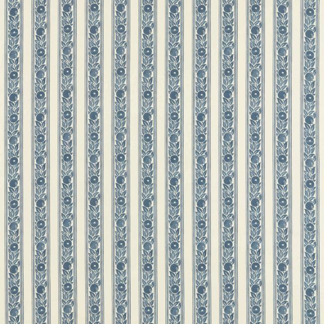 Fruit Stripe Outdoor Fabric Indigo