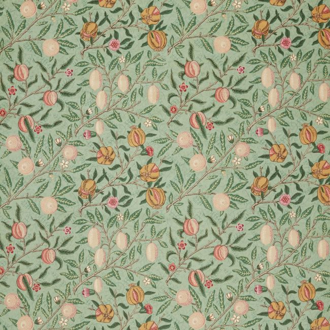 Fruit Velvet Fabric Privet/Thyme