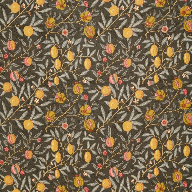 Fruit Velvet Fabric Walnut/Bullrush