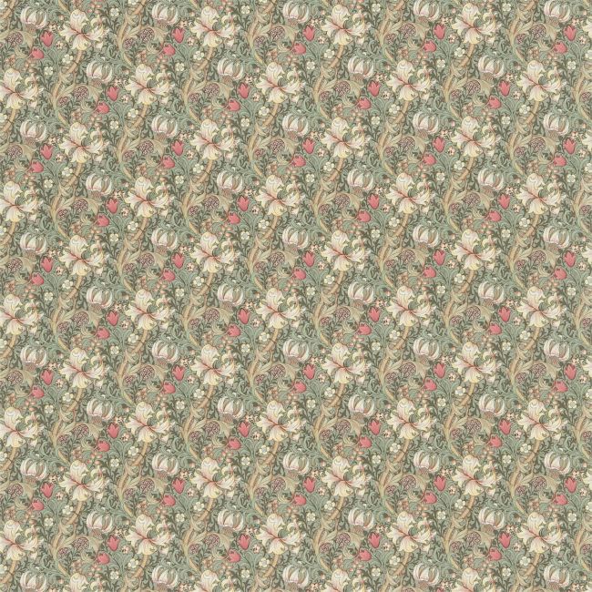 Golden Lily Minor Fabric Artichoke/Vanilla