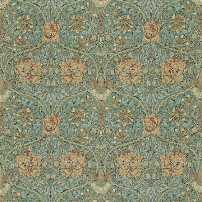 Honeysuckle & Tulip Fabric Privet/Honeycombe