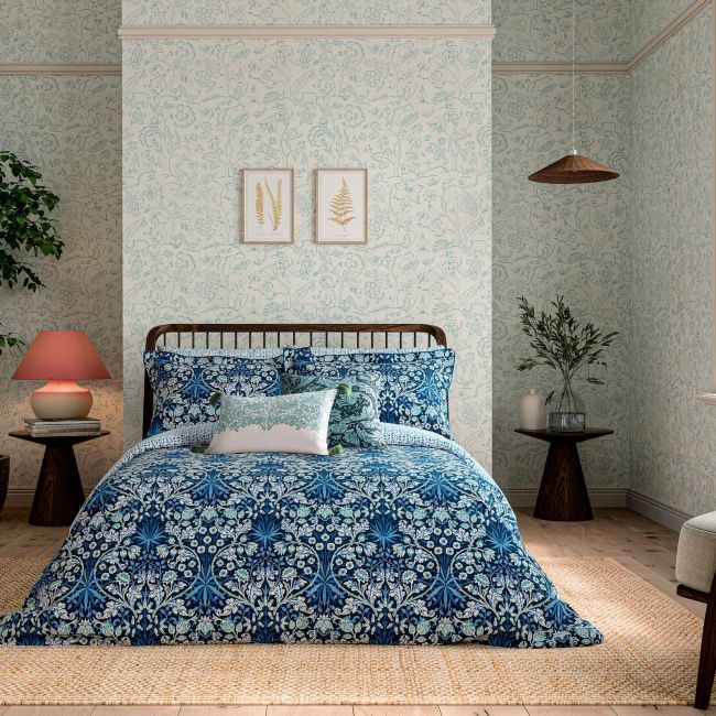 Hyacinth Bedding Set, Indigo Indigo