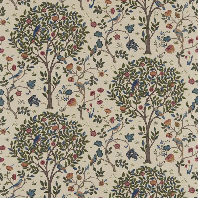 Kelmscott Tree Fabric Woad/Wine