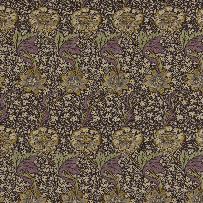 Kennet Fabric Grape/Gold