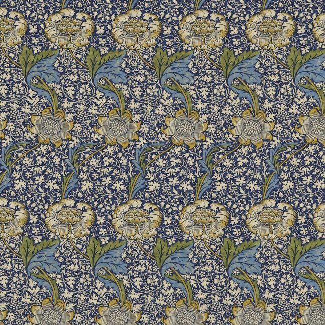 Kennet Fabric Indigo/Gold