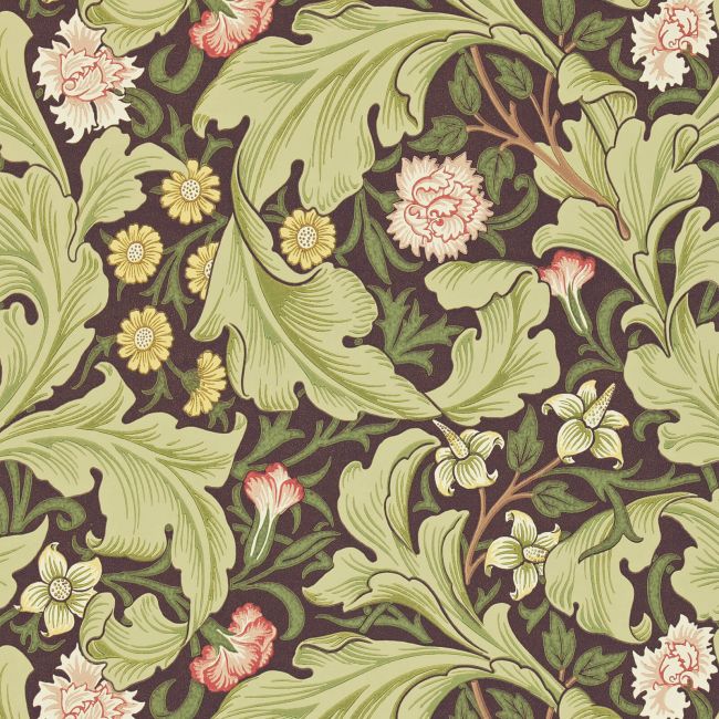 Leicester Wallpaper Chocolate/Olive