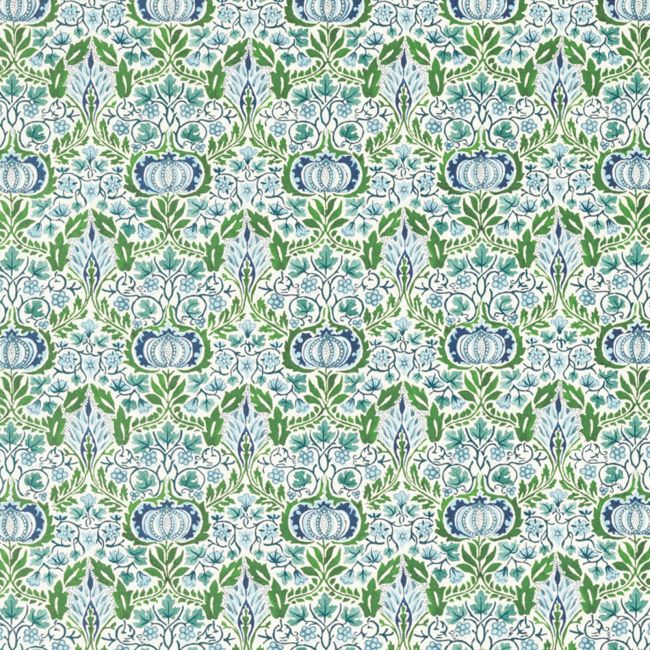 Little Chintz Fabric Nettle/Woad