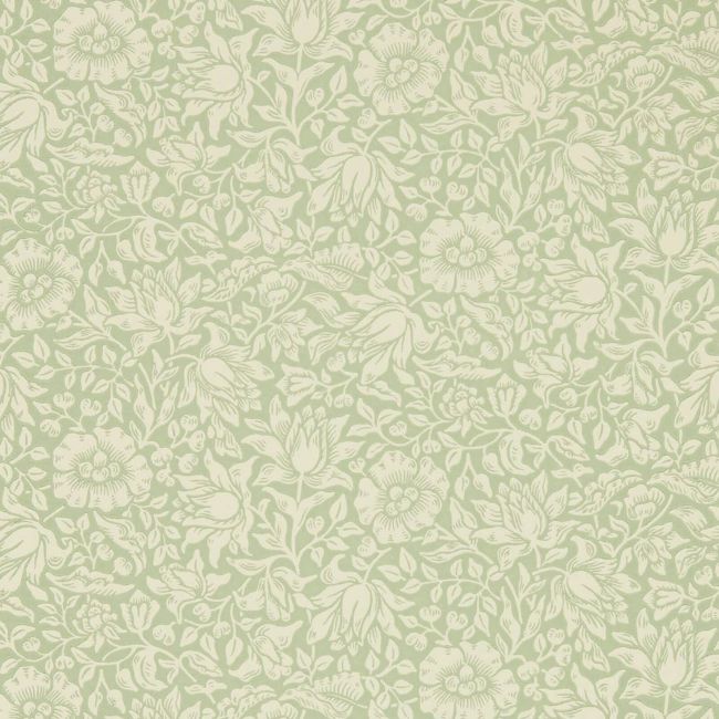 Mallow Wallpaper Apple Green