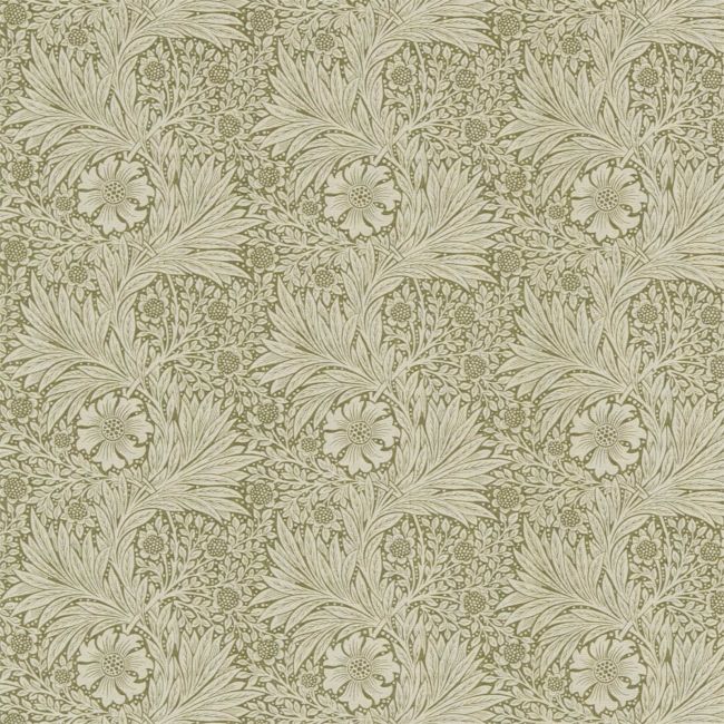 Marigold Fabric Olive/Linen