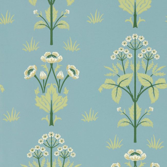 Meadow Sweet Wallpaper Mineral Blue