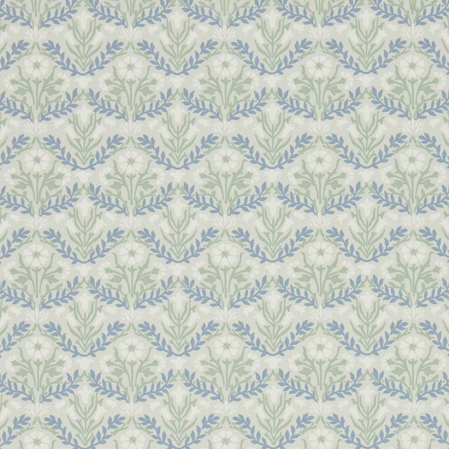 Morris Bellflowers Wallpaper Grey/Fennel