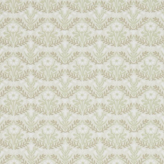 Morris Bellflowers Wallpaper Manilla/Olive