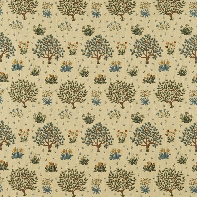 Orchard Fabric Olive/Gold