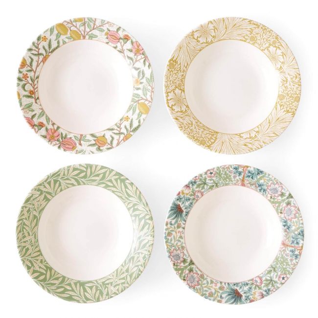 Pasta Bowls Set of 4, Multi Multi