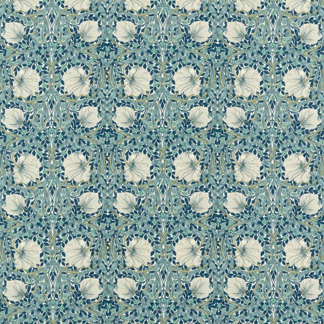 Pimpernel Fabric Cobalt/Mineral