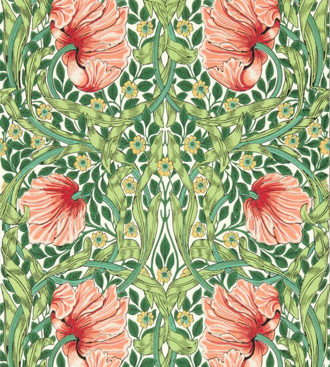 Pimpernel Wallpaper Shamrock/Watermelon