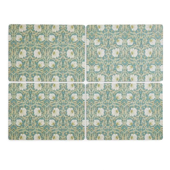 Pimpernel Set of 4 Large Placemats, Green Green