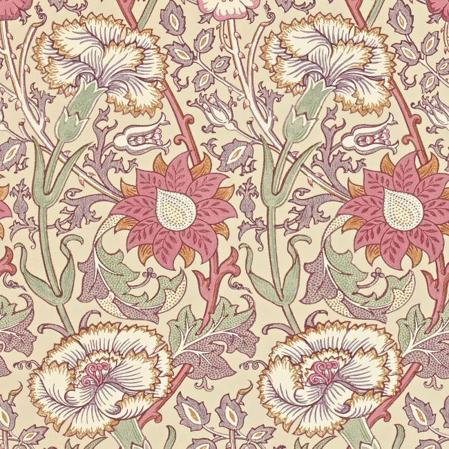 Pink & Rose Wallpaper Manilla/White