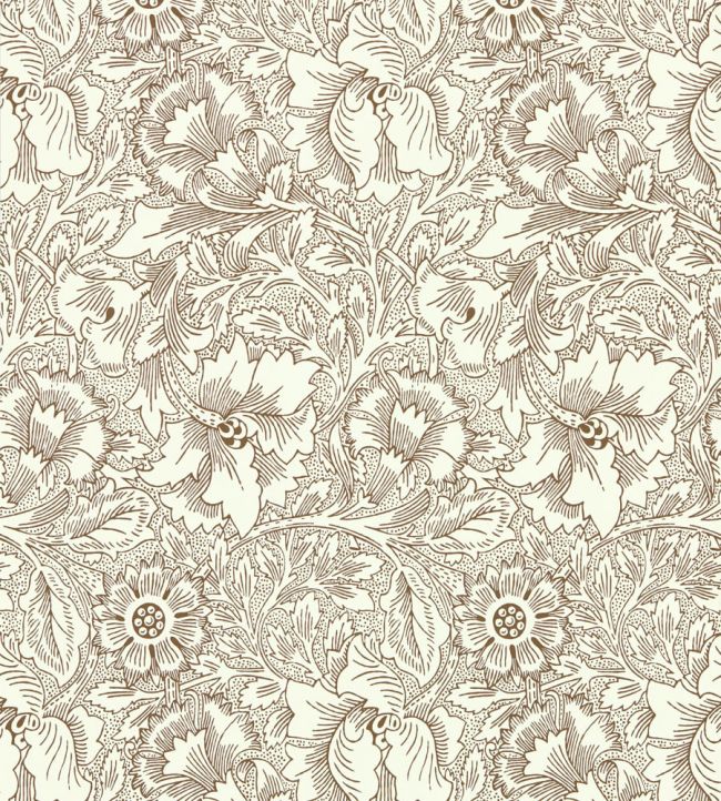 Poppy Wallpaper Cream/Chocolate