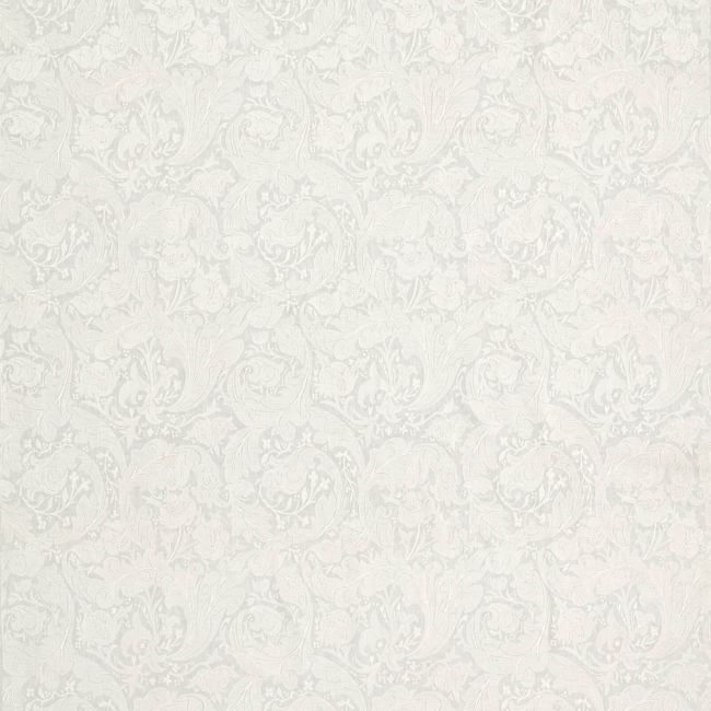 Pure Bachelors Button Embroidery Fabric Grey Blue