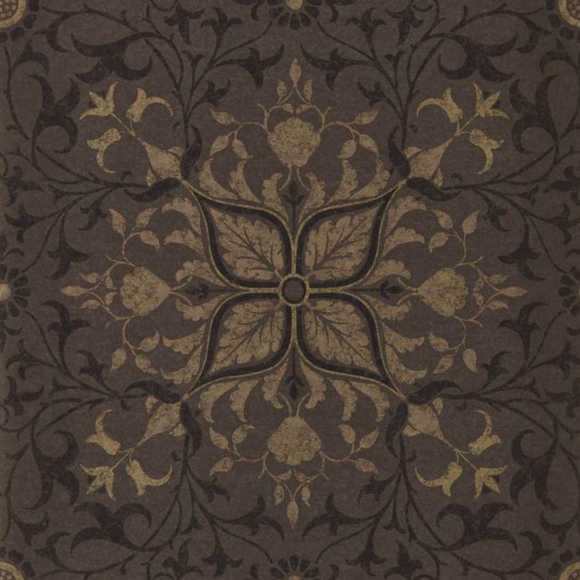 Pure Net Ceiling Wallpaper Charcoal/Gold