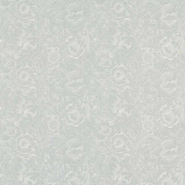 Pure Poppy Embroidery Fabric Wild Mint