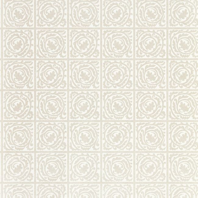 Pure Scroll Wallpaper White Clover