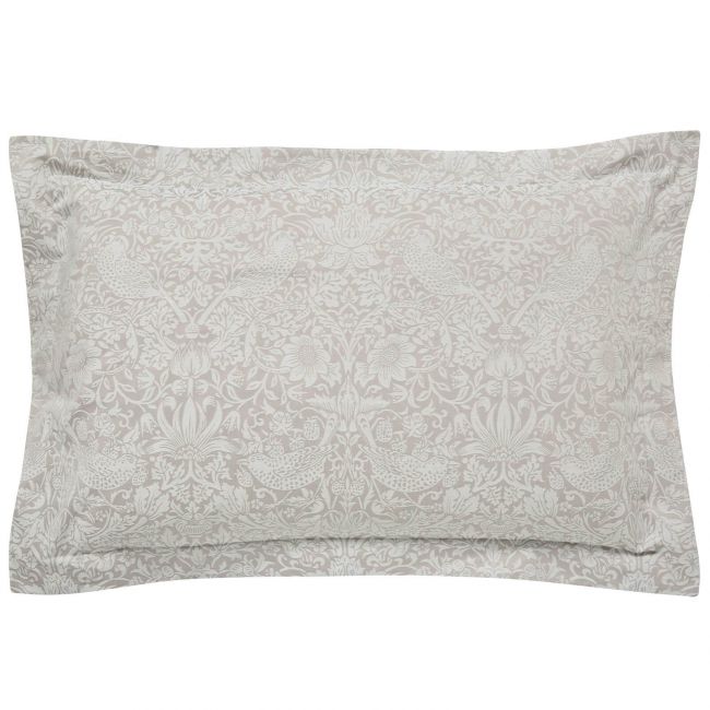 Pure Strawberry Thief Oxford Pillow Case, Pebble Pebble