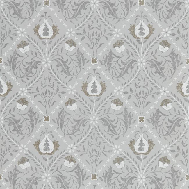 Pure Trellis Wallpaper Lightish Grey