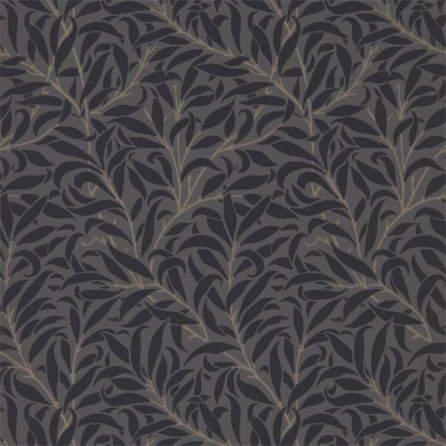 Pure Willow Boughs Wallpaper Charcoal/Black